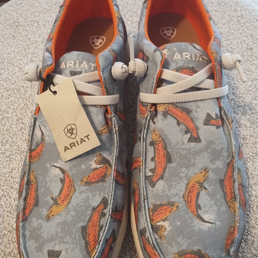 Ariat Men's Olive Rainbow Trout Hilo Slip On Loafer Shoes Size 13 (NEW)